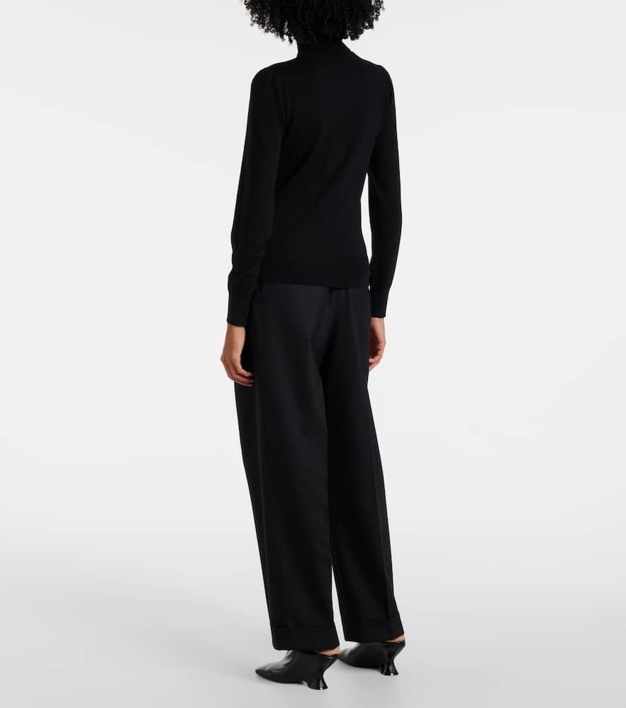 Wool turtleneck sweater