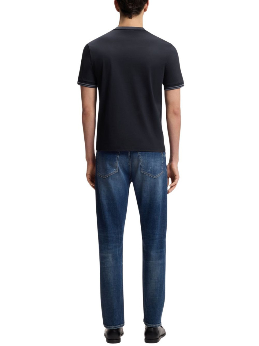 Dark Blue Crewneck T-Shirt