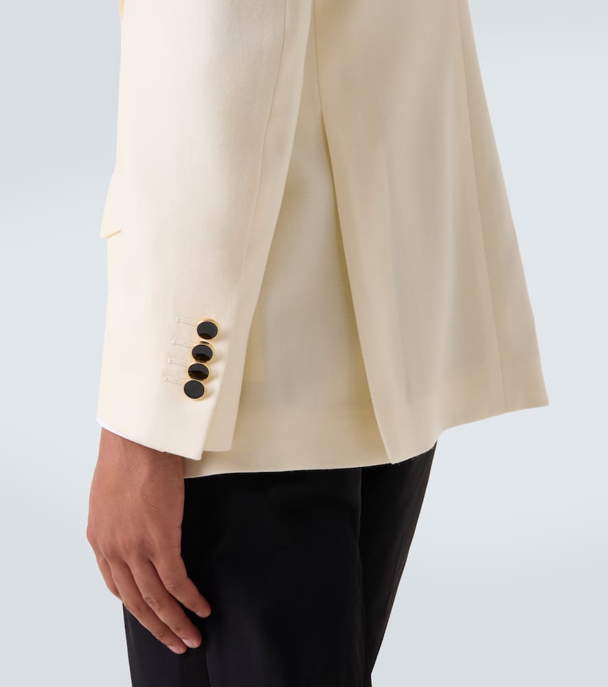Single-breasted virgin wool blazer