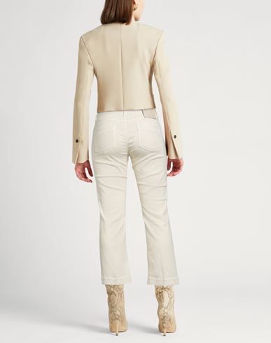 Woman Pants Ivory Size 25 Cotton, Elastomultiester, Elastane