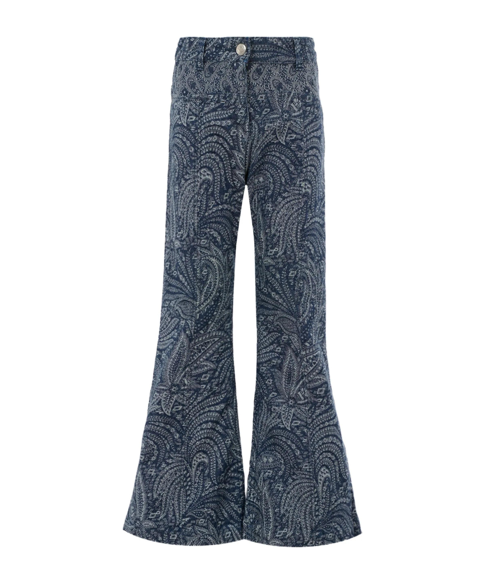 Paisley flared jeans