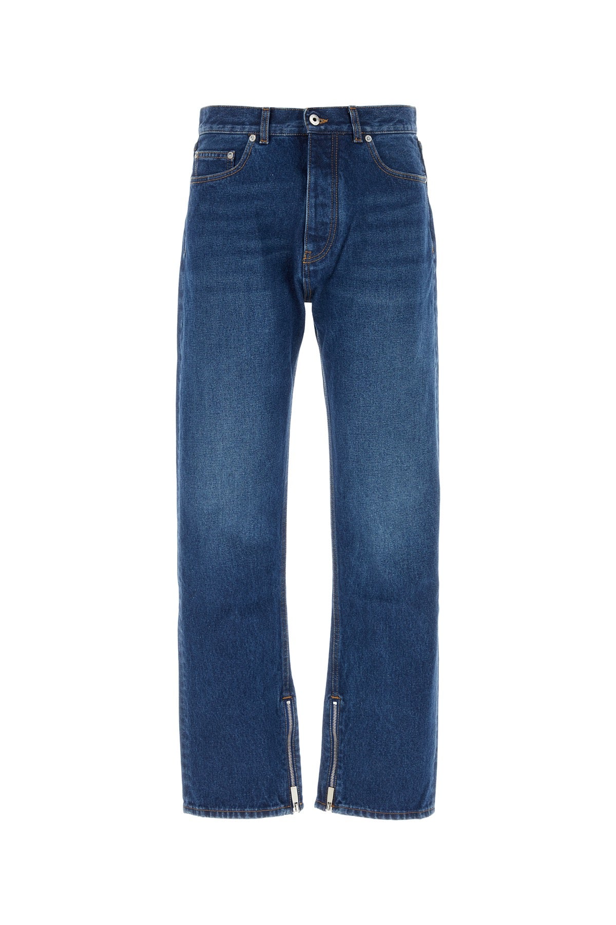 Cotton Denim Jeans — Blue