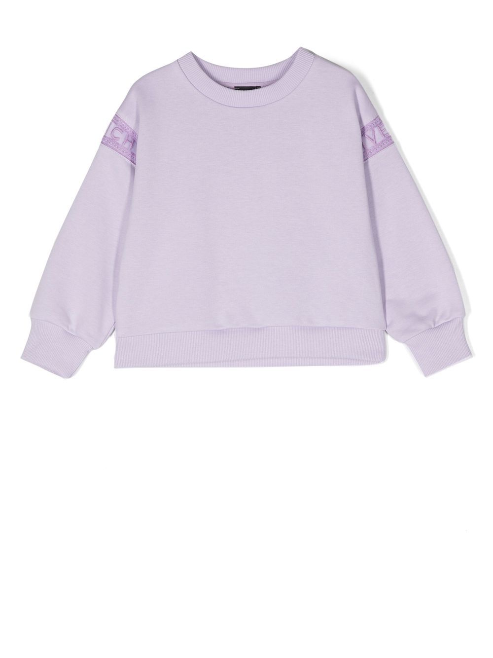 Logo-print crew neck sweatshirt - Purple
