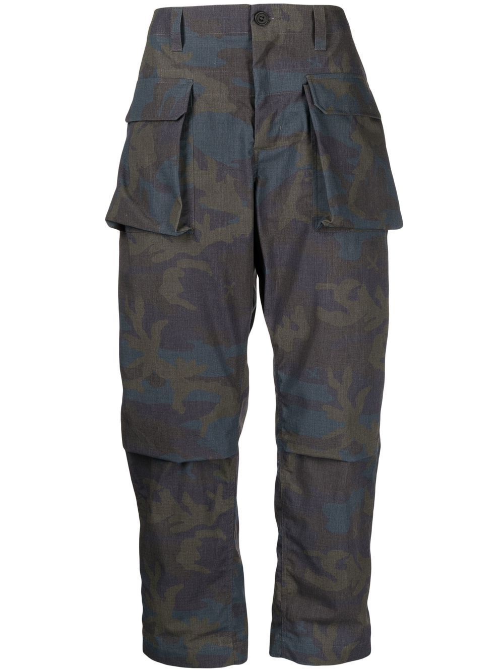 Cargo-pocket detail trousers - Multicolour