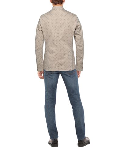 Man Blazer Taupe Size 40 Cotton, Elastane