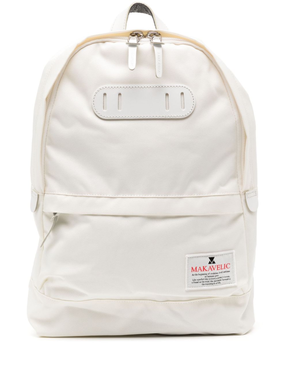 Logo appliqué backpack - White