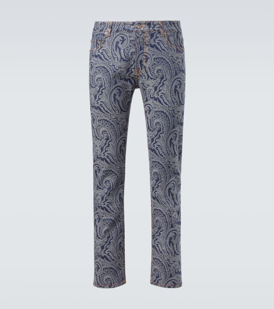 Roma paisley slim jeans