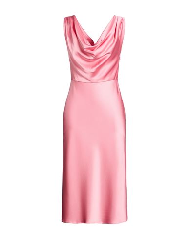 Woman Midi dress Pink Size 2 Acetate, Viscose, Elastane