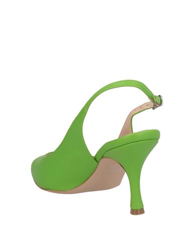 Woman Pumps Lime green Size 11 Leather