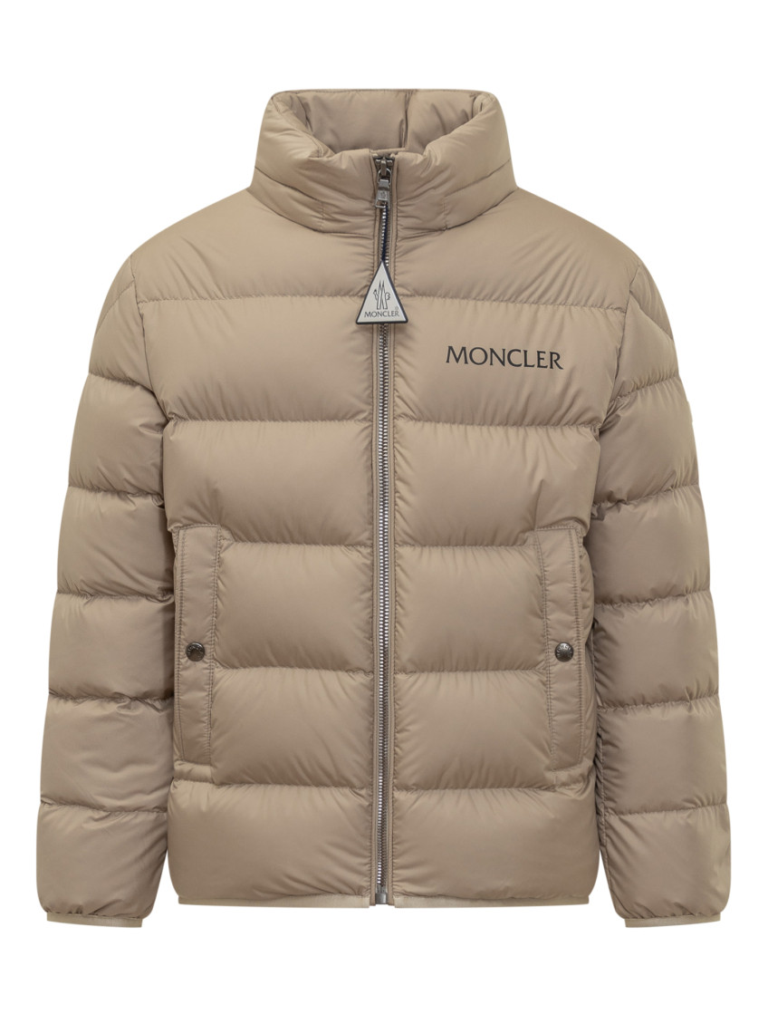 Kids Beige Quilted Jacket