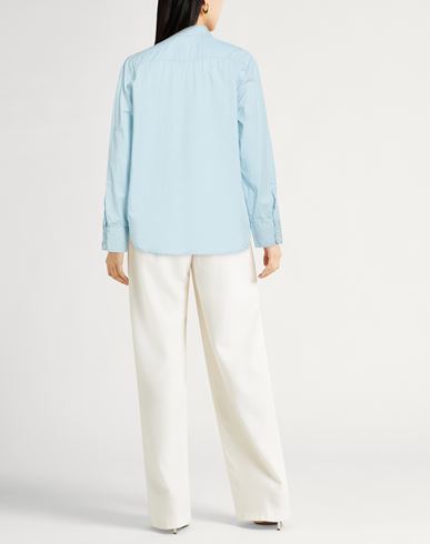 Woman Shirt Sky blue Size L Cotton