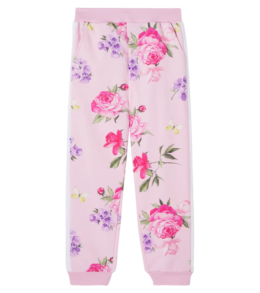 Floral cotton-blend sweatpants