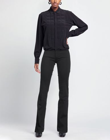 Woman Pants Black Size 34 Cotton, Elastane