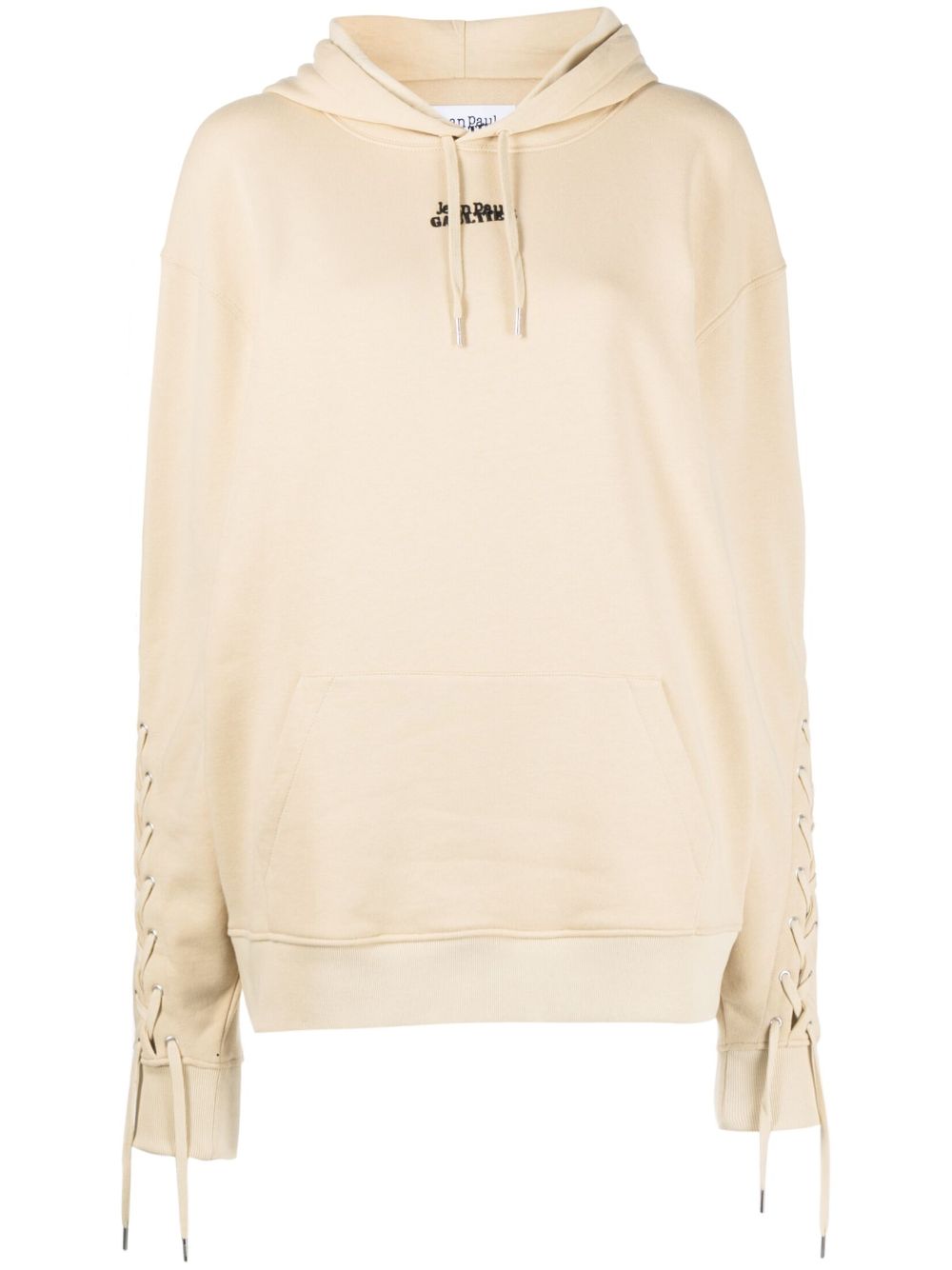 Lace-up hoodie - Neutrals