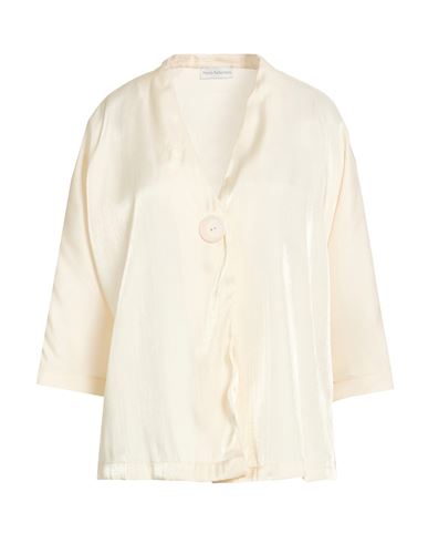 Woman Jacket Ivory Size 10 Viscose, Polyester