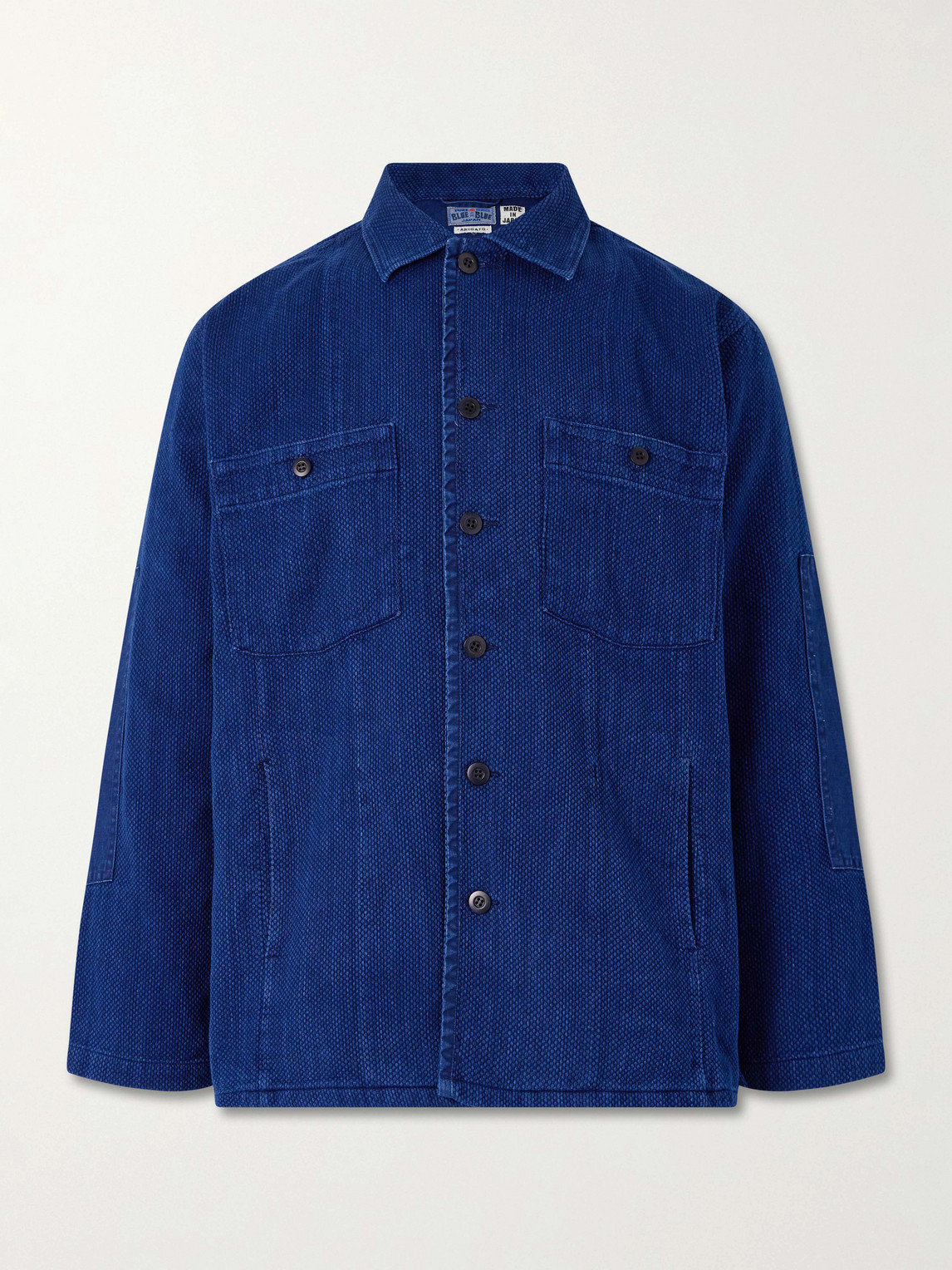 Textured-Cotton Overshirt
