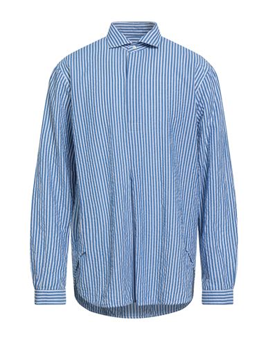 Man Shirt Blue Size 15 ¾ Cotton, Linen