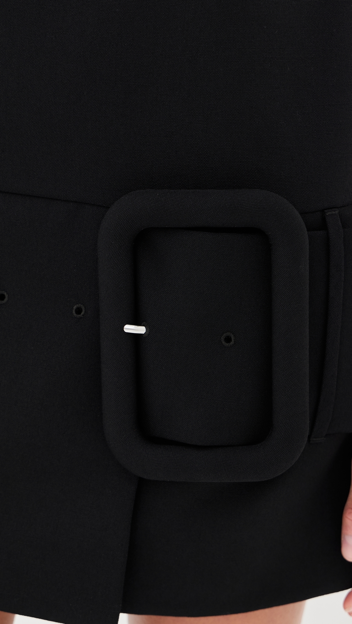 Big Buckle Belt Mini Dress Noir
