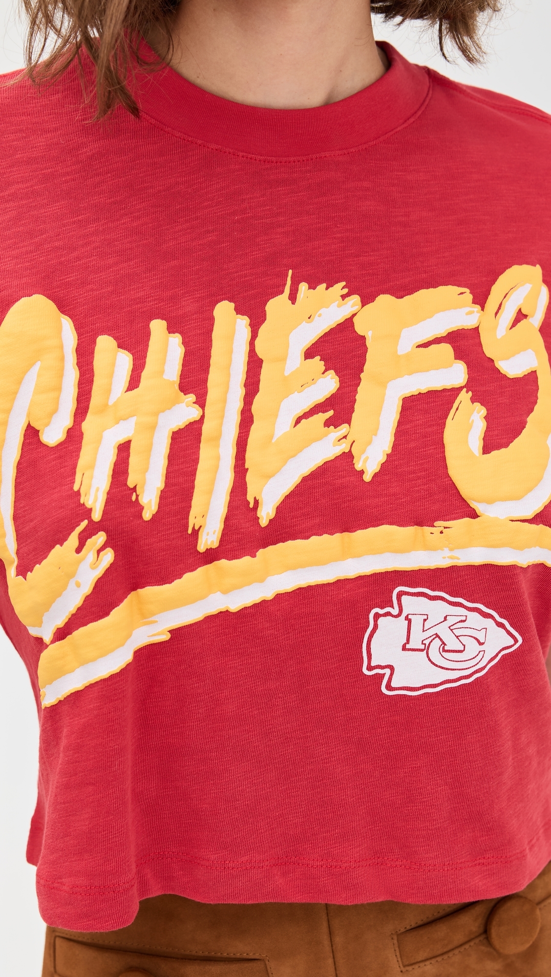 Chiefs Thrill MN Crop Tee Licorice