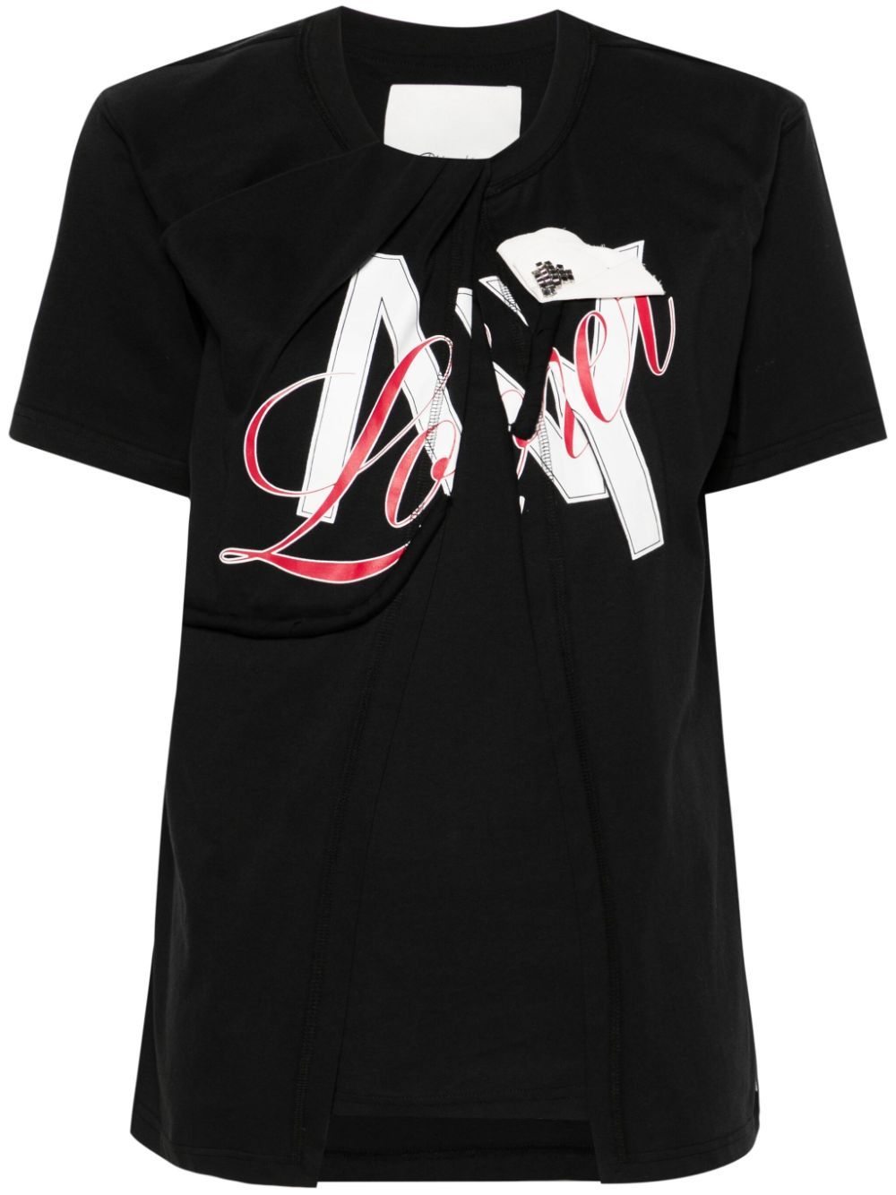 NY Lover Sliced T-shirt - BLACK