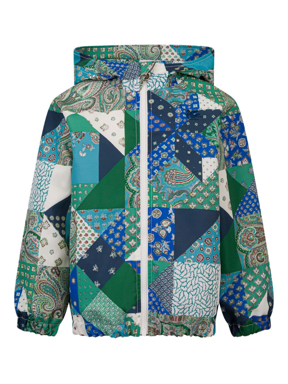 ETRO KIDS patchwork-effect jacket - Blue