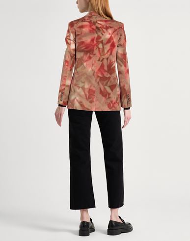 Dondup Woman Blazer Rust Size 8 Cotton, Elastane