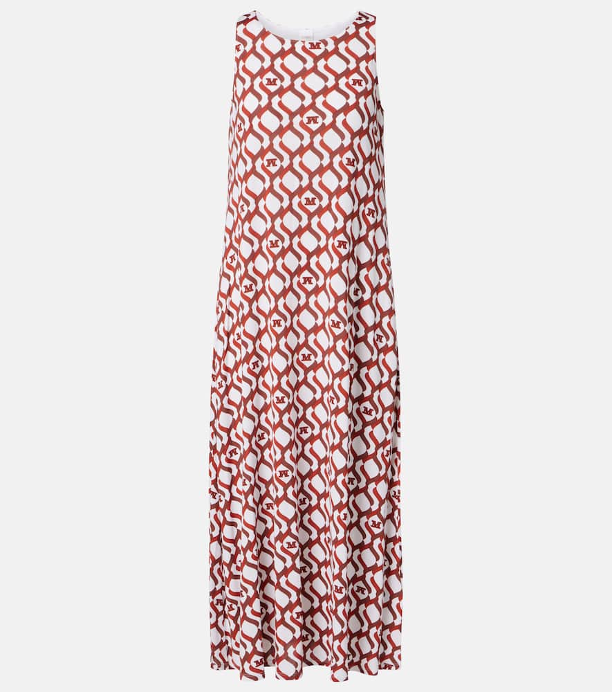 Paste printed midi dress