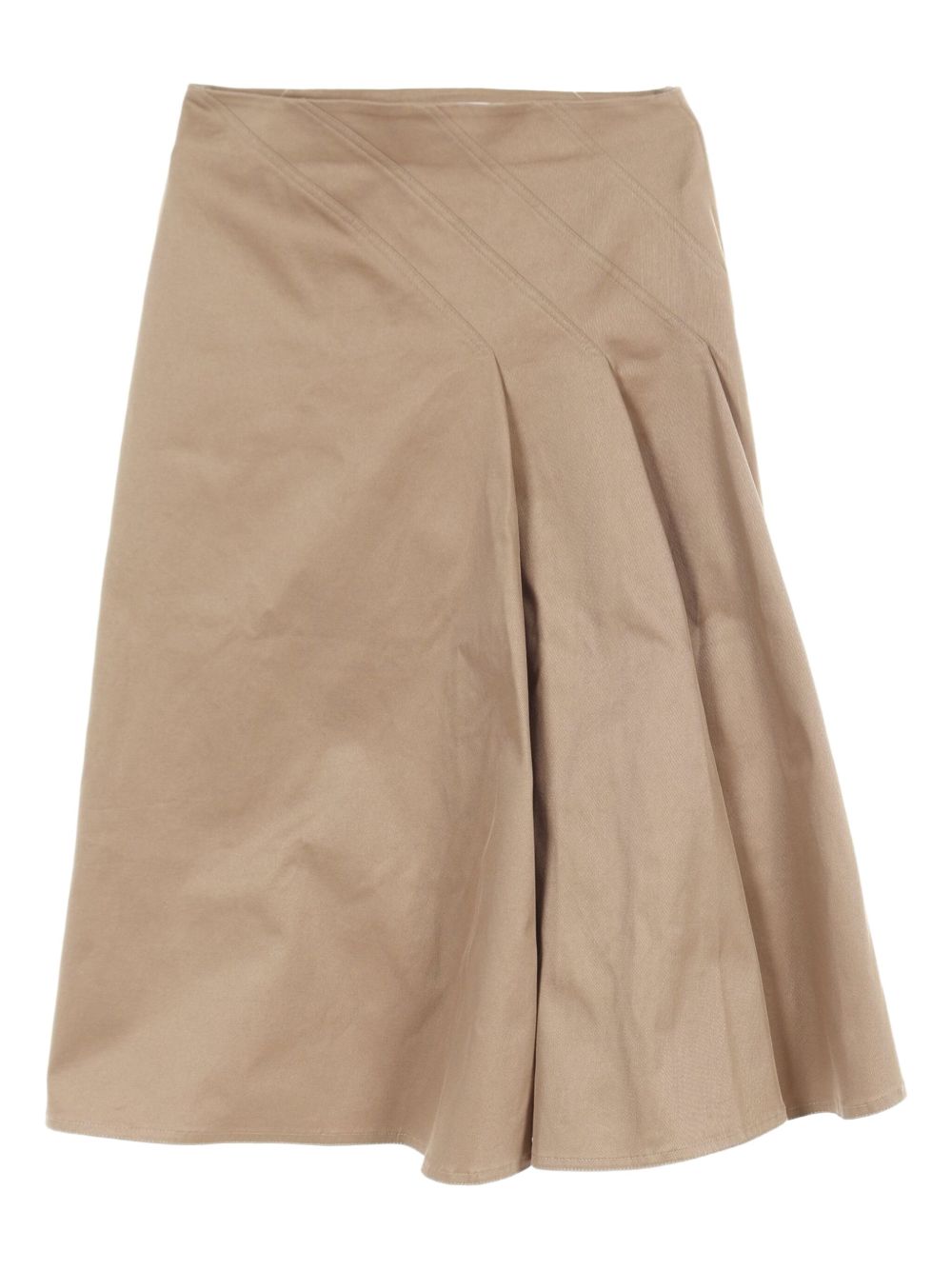 2010s asymmetric mini skirt - Neutrals