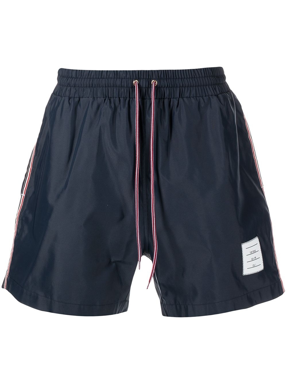 RWB-stripe swim shorts - Grey