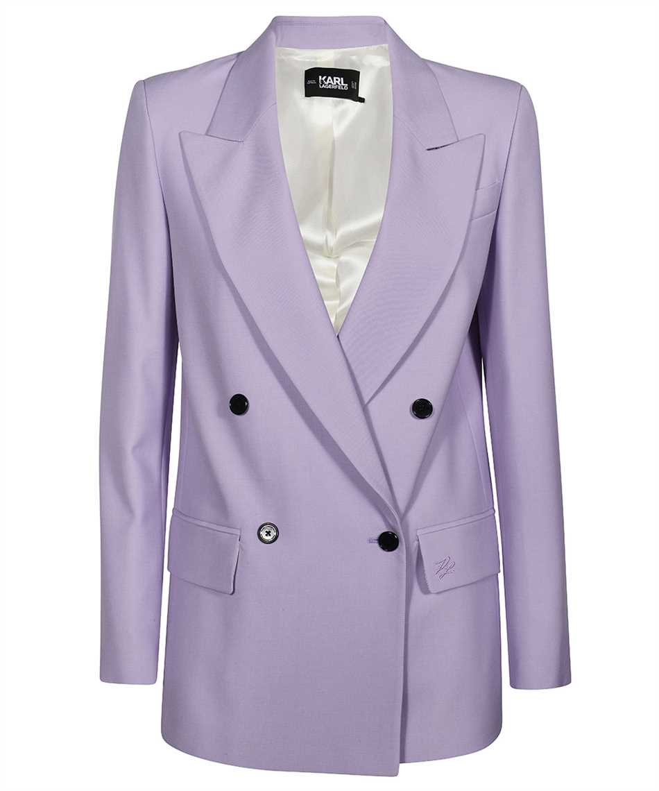 Tailored double-breasted blazer - Purple