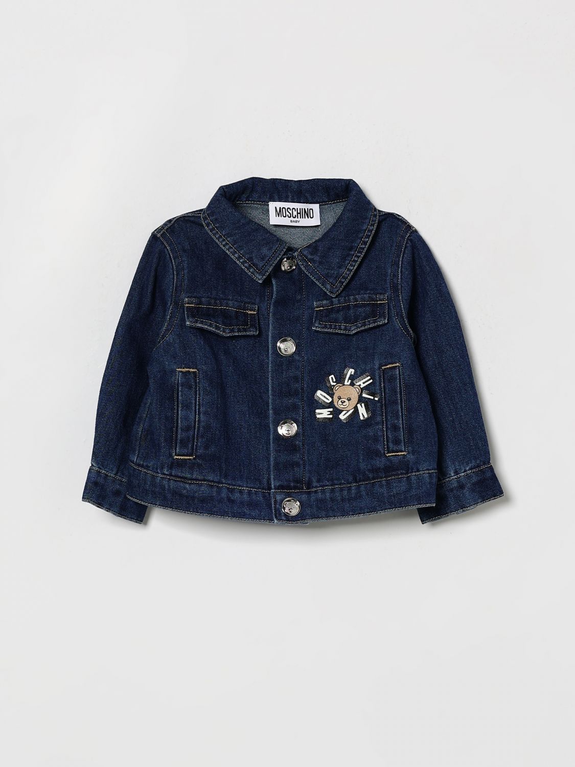 Coat Kids color Denim