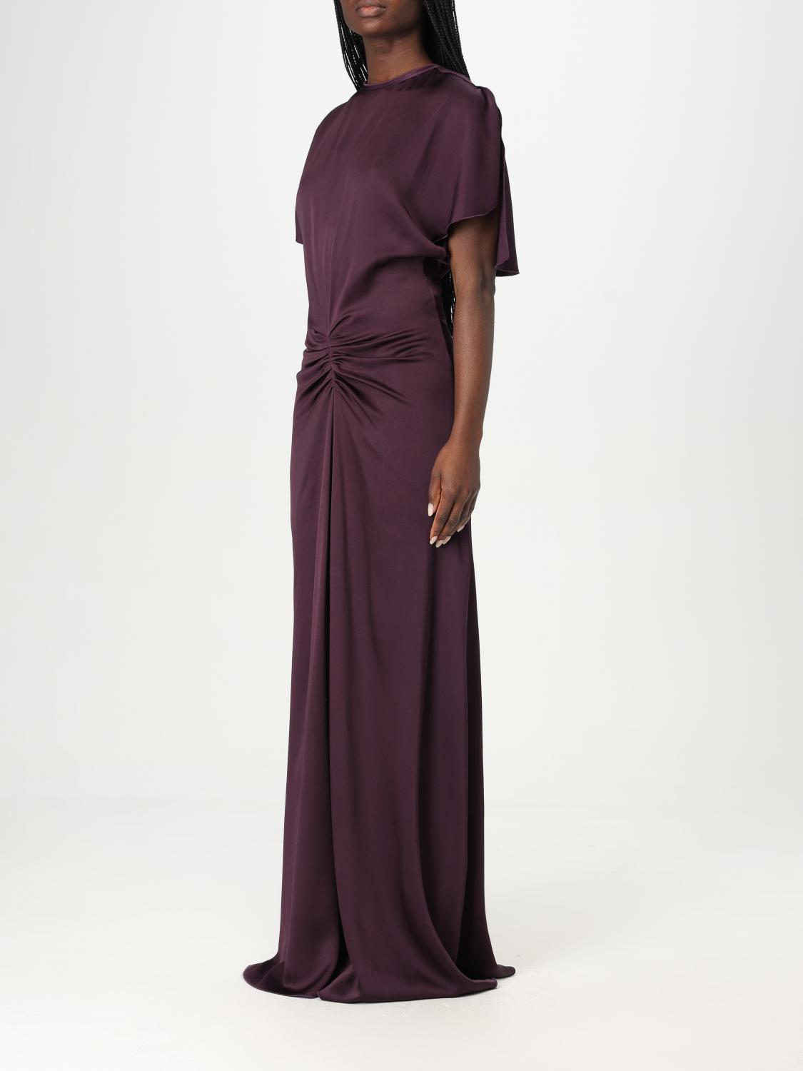 Gathered-waist maxi dress - Black