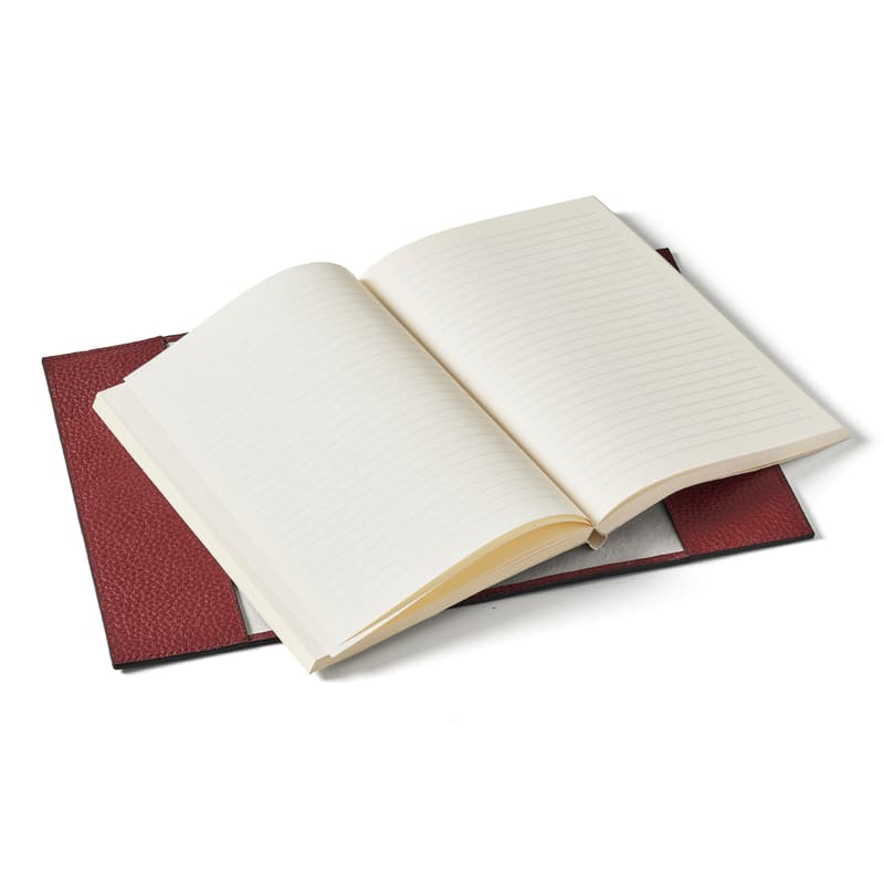 A5 Refillable Luxury Journal in Merlot Pebble