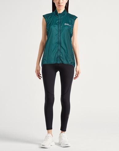 Woman Vest Dark green Size M Polyamide
