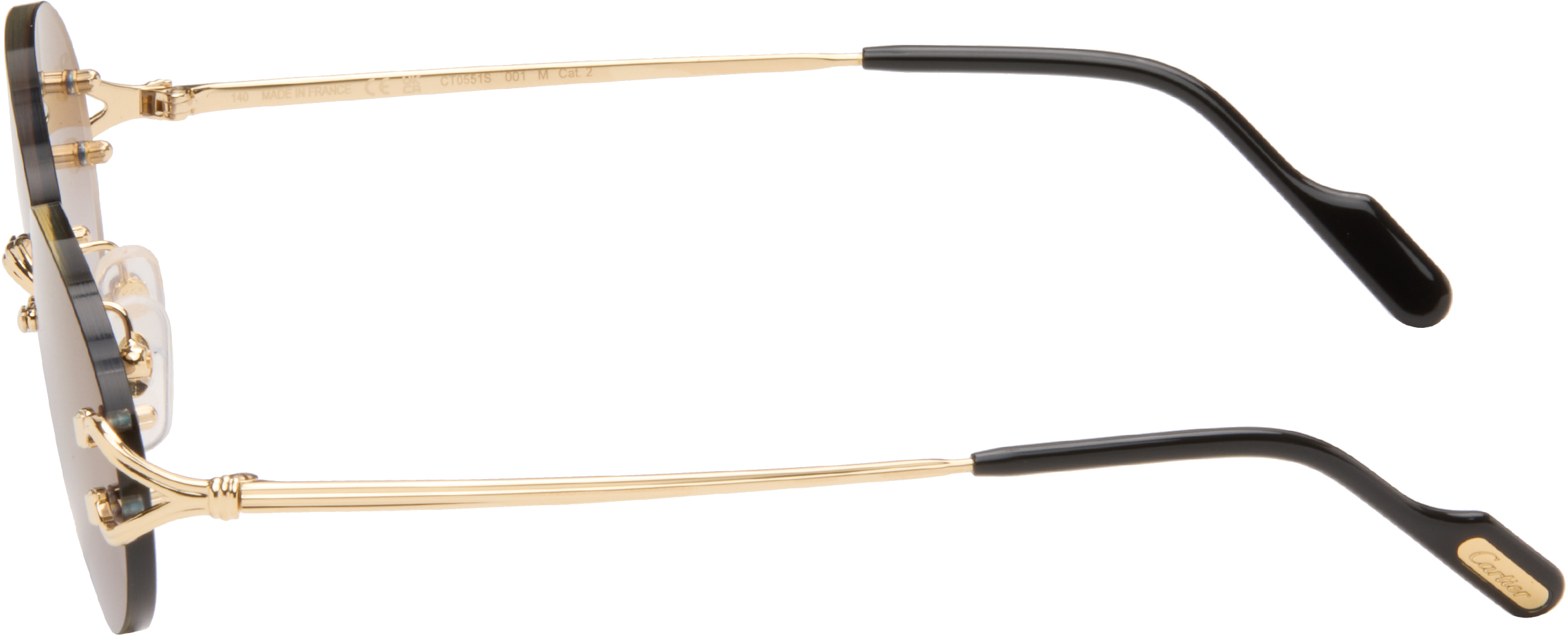 Gold Classic C Motif Sunglasses