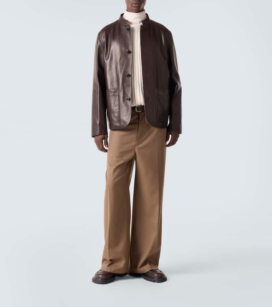 Ribbed-knit wool and cashmere sweater