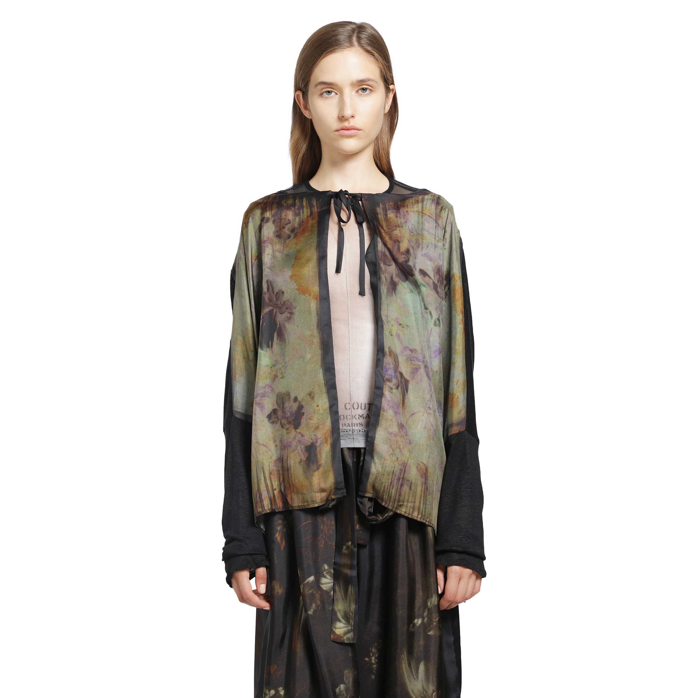 Wild Lily Silk Linen Cardigan