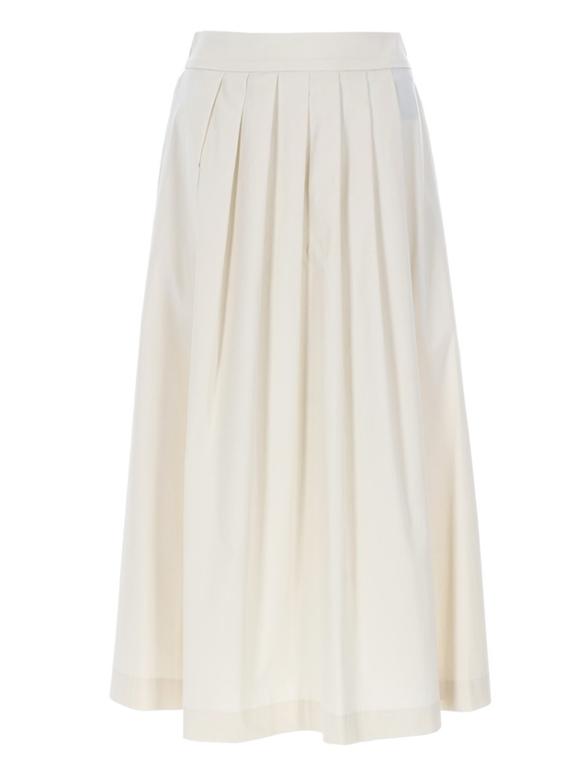Pt Torino - pleated midi skirt refined tailoring