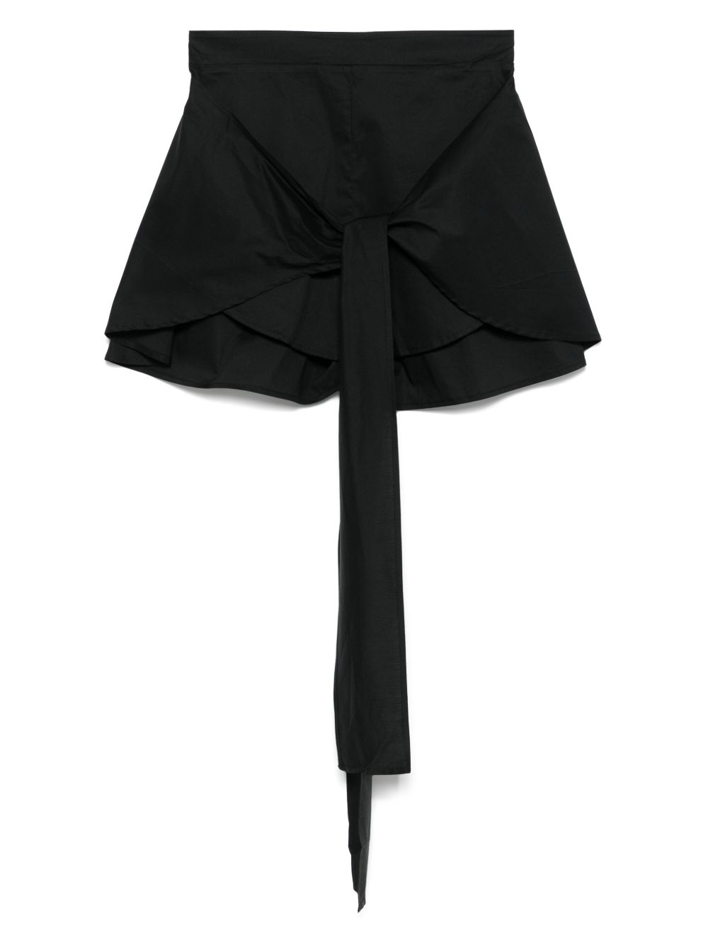 LIU JO draped-panel shorts - Black