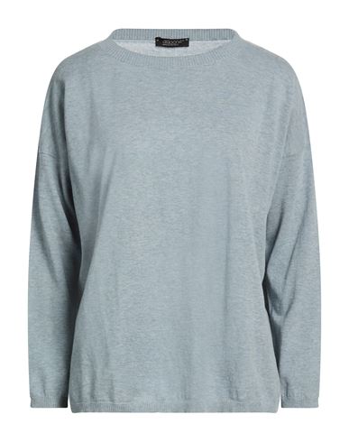 Woman Sweater Slate blue Size 4 Cotton