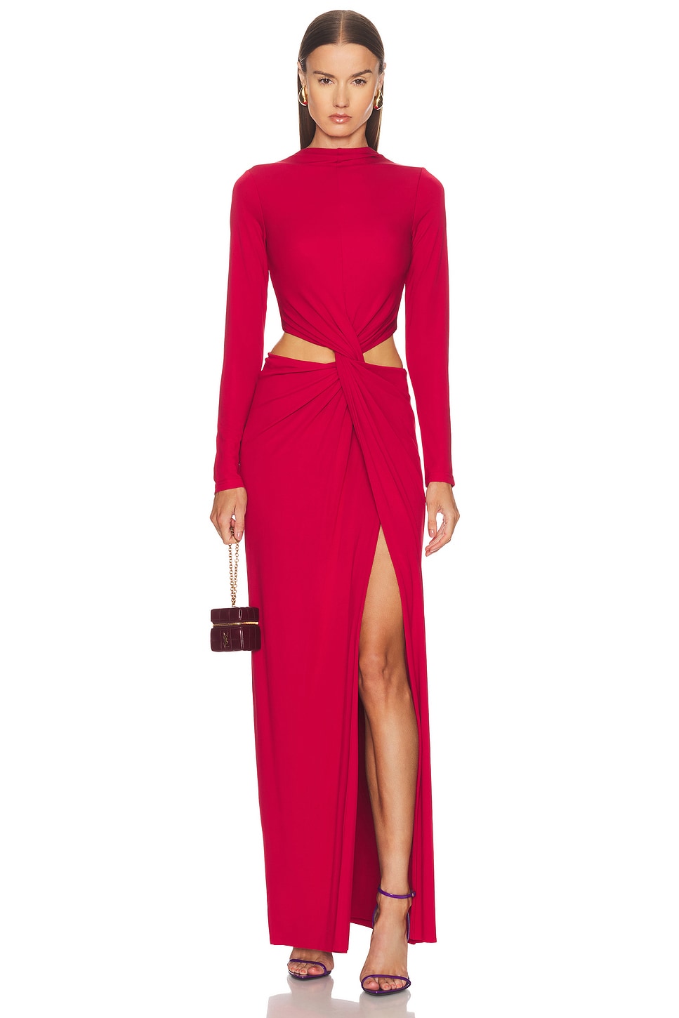 Cult Gaia Keri Dress in Merlot - Red. XS also in L