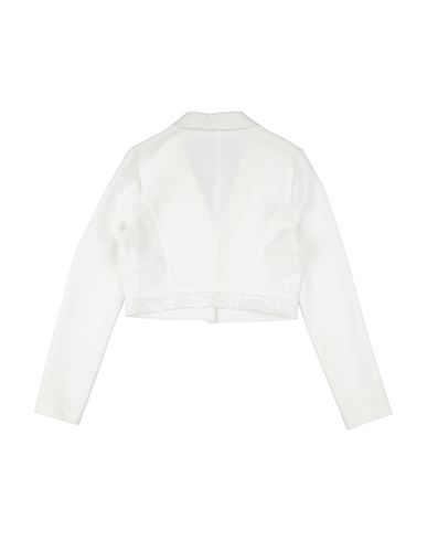 Kid Girl Jacket Ivory Size 15 Polyester, Elastane, Polyamide