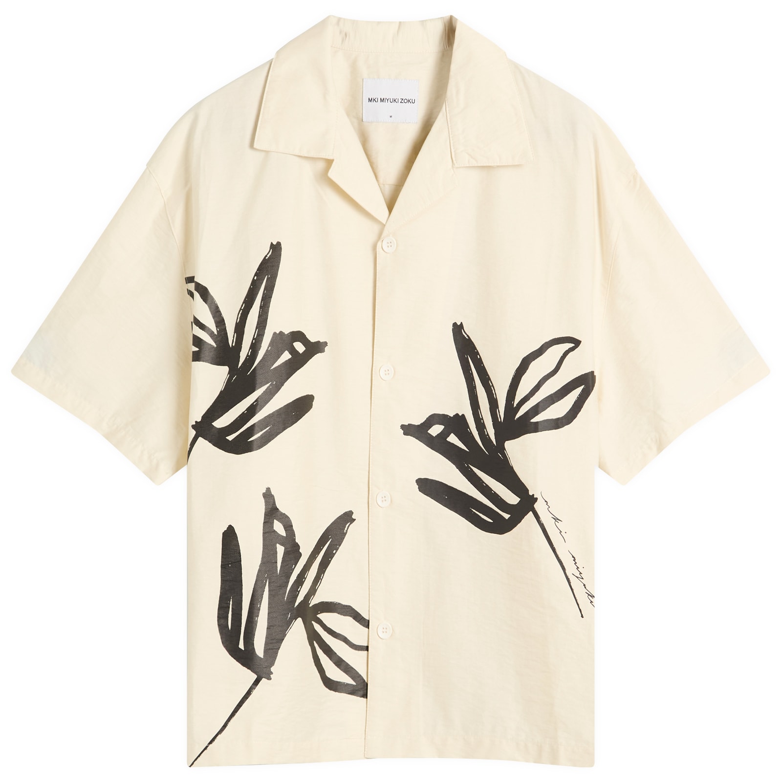 Men's Washed Ink Flower Vacation Shirt