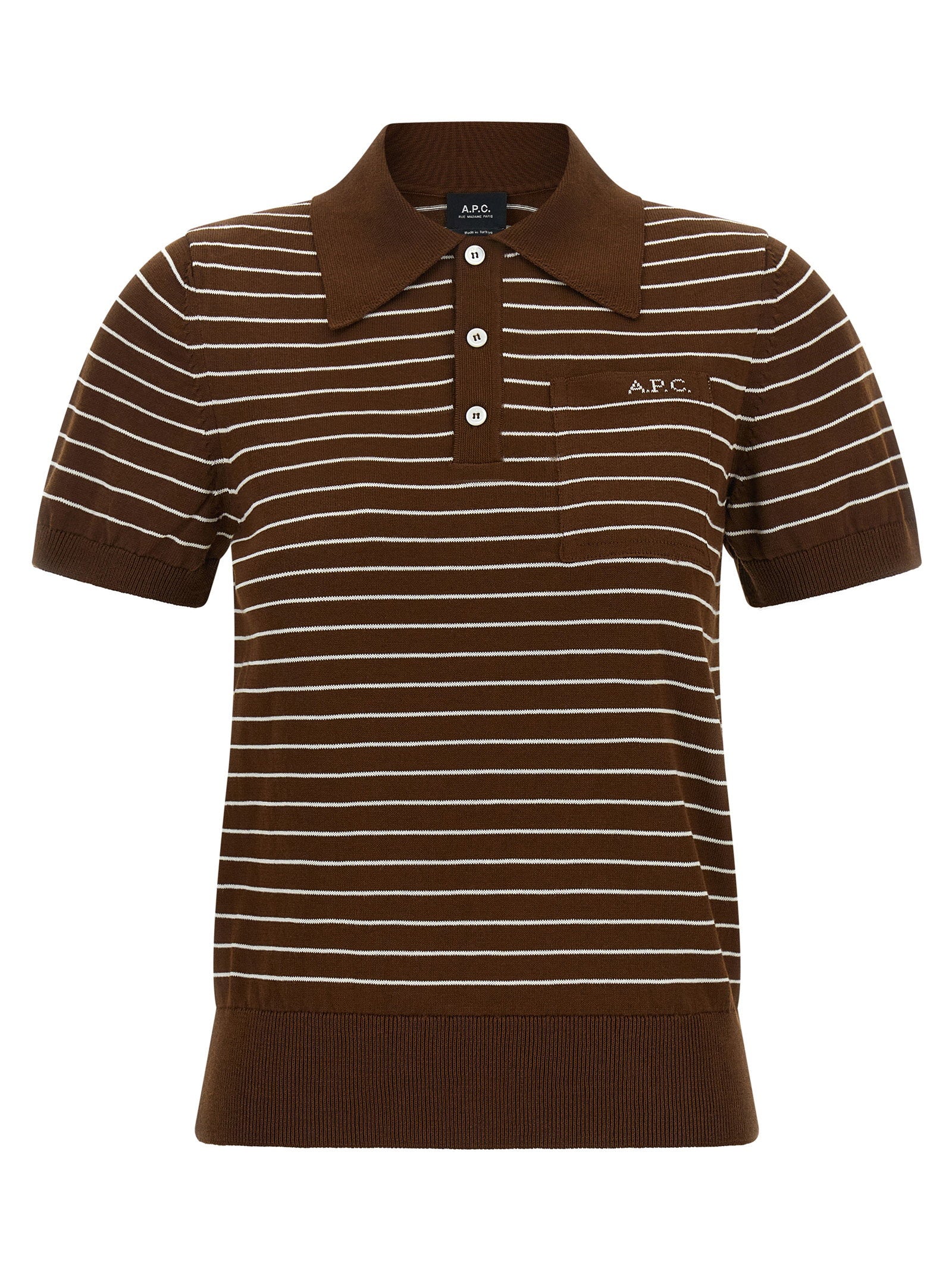 Aline Polo Shirt — Brown