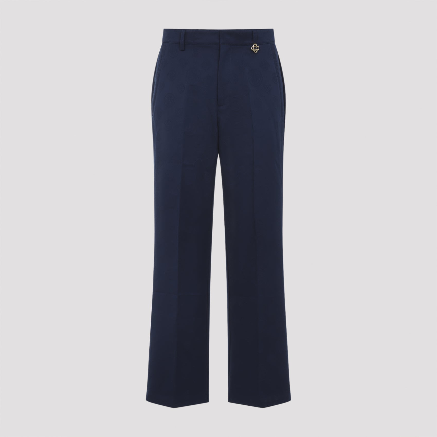 Monogram-pattern Charm-detail Trousers