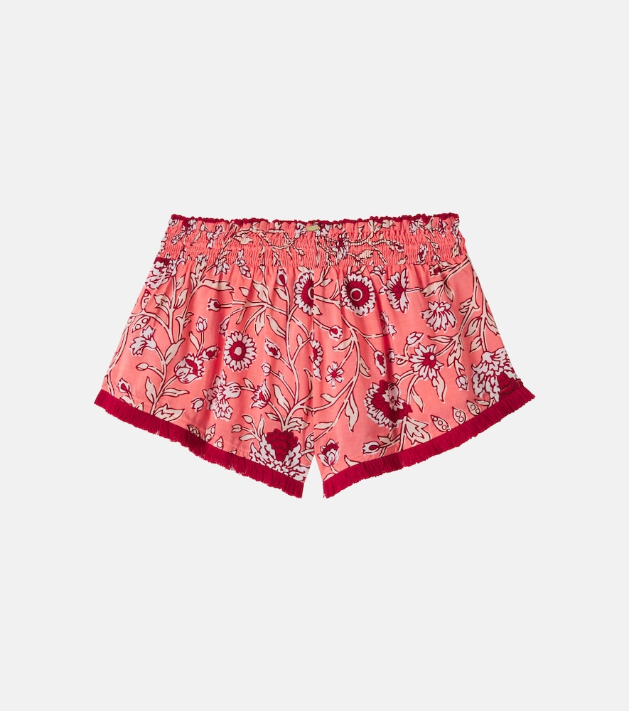 Lulu floral fringed shorts