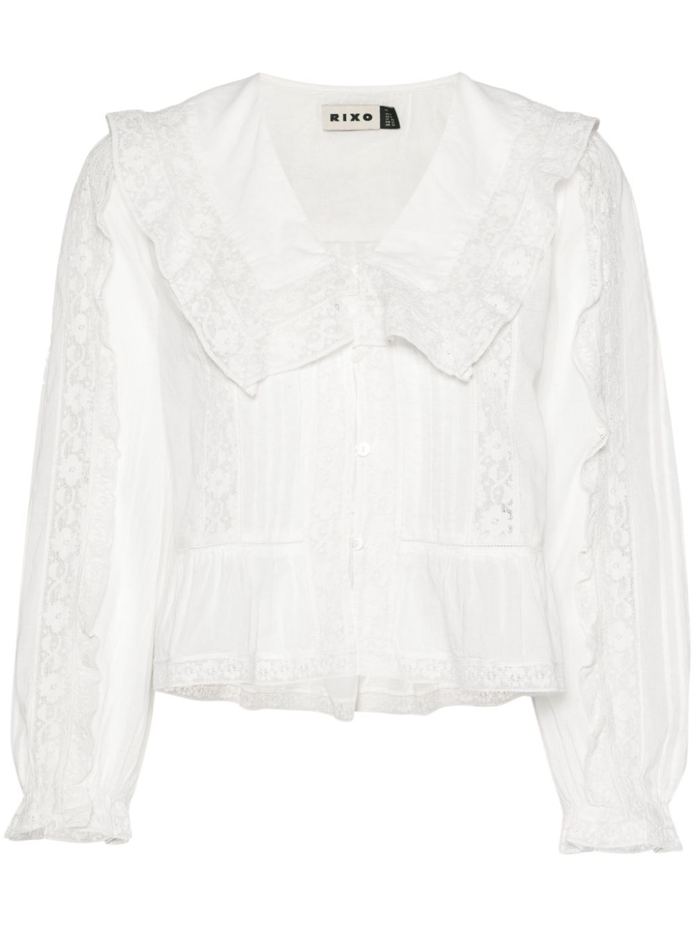 Maribelle lace-detail blouse - White