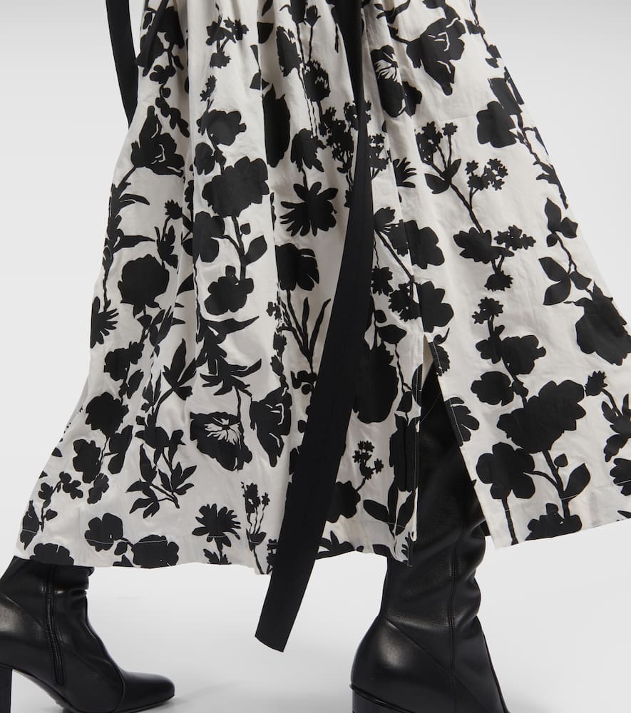Udente floral cotton maxi skirt