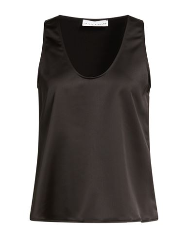 Woman Top Black Size 2 Polyester, Elastane