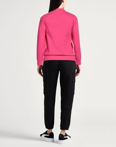 Ea7 Woman Sweatshirt Fuchsia Size L Polyester, Cotton